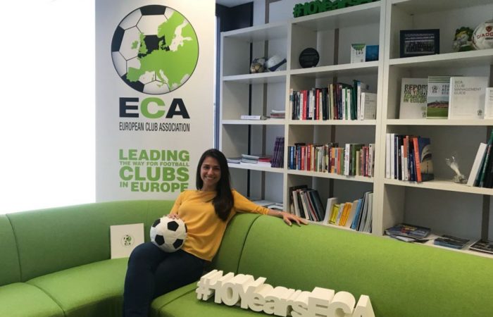 Raquel Madruga internship at European Club Association