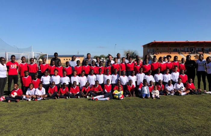 Football players and team of the Kasaona Football Academy