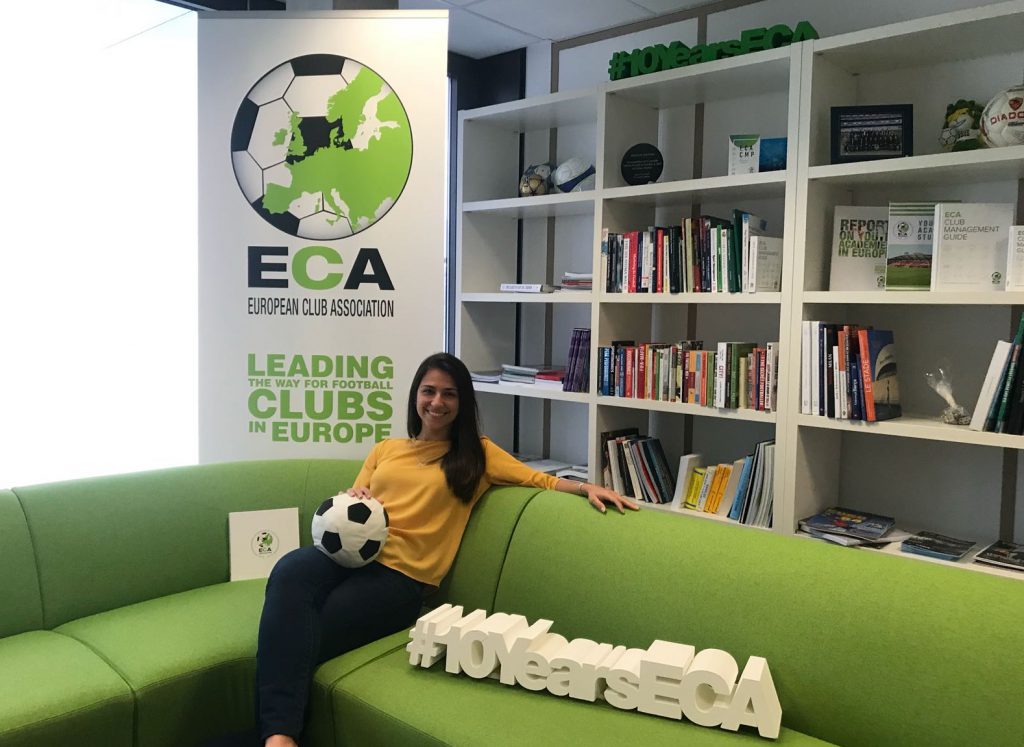 Raquel Madruga internship at European Club Association