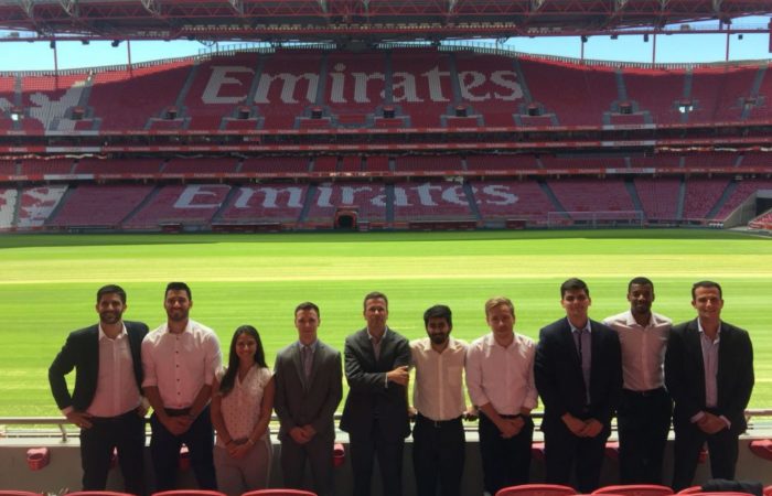 FBA Students at Benfica SL stadium