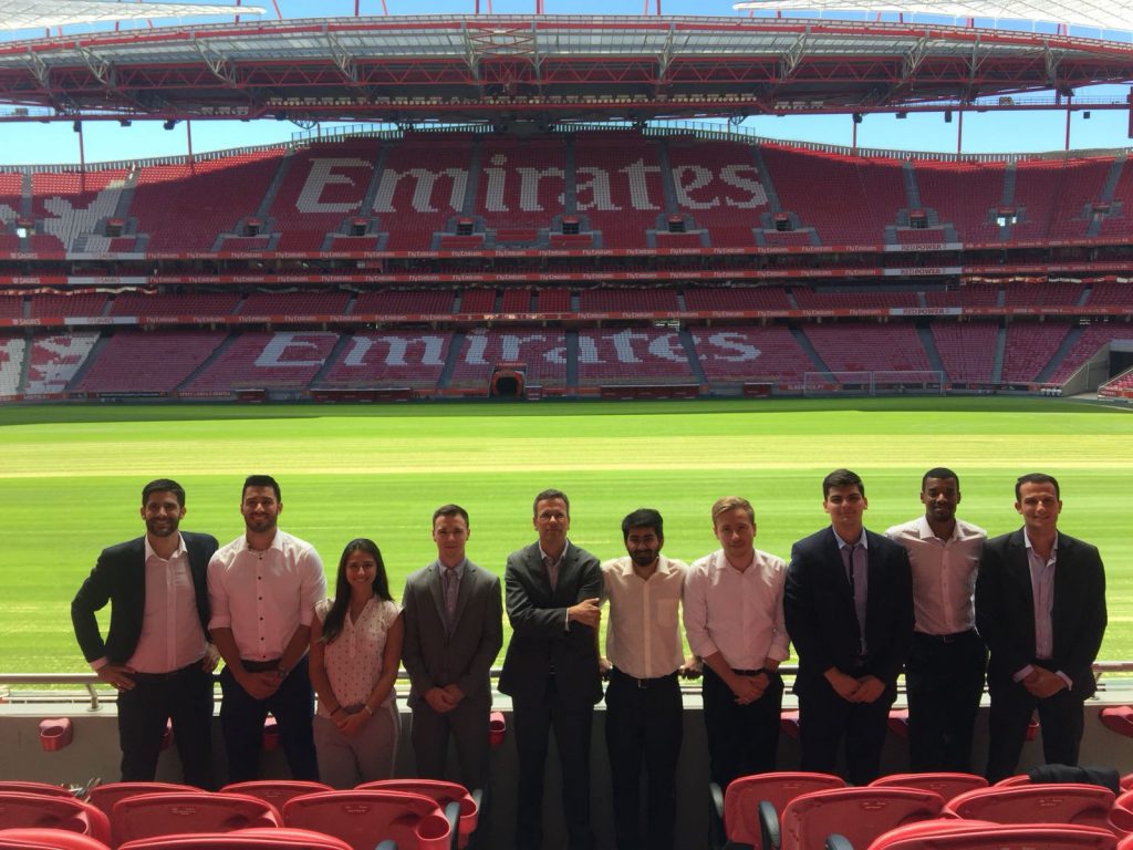 FBA Students at Benfica SL stadium