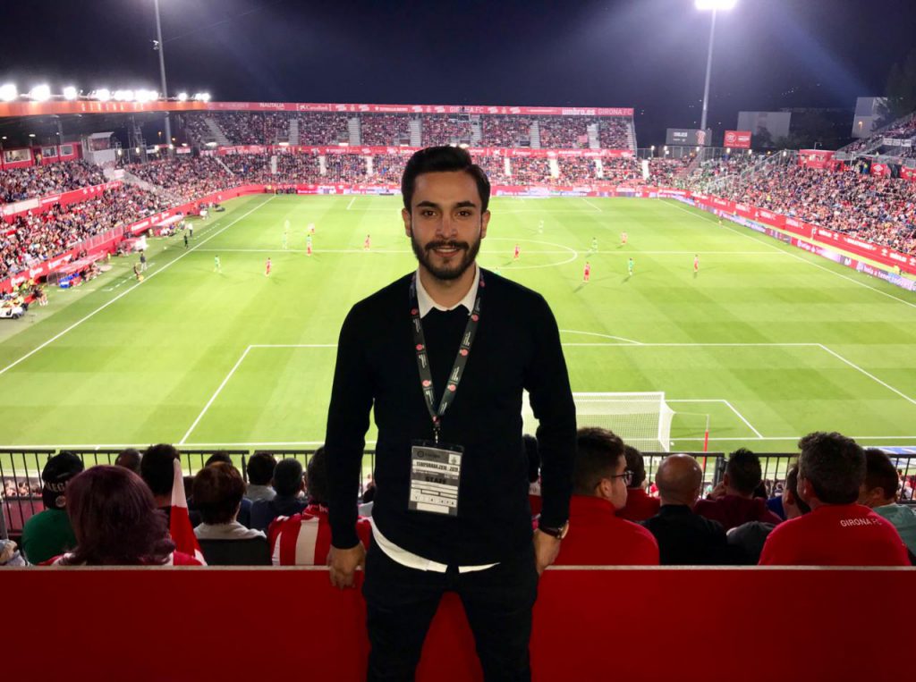 David Castro internship at Girona FC