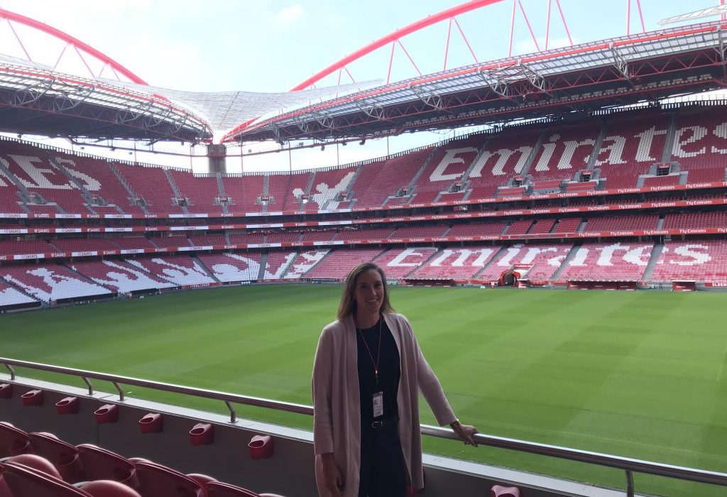 Arianna Criscione internship at Sport Lisboa e Benfica