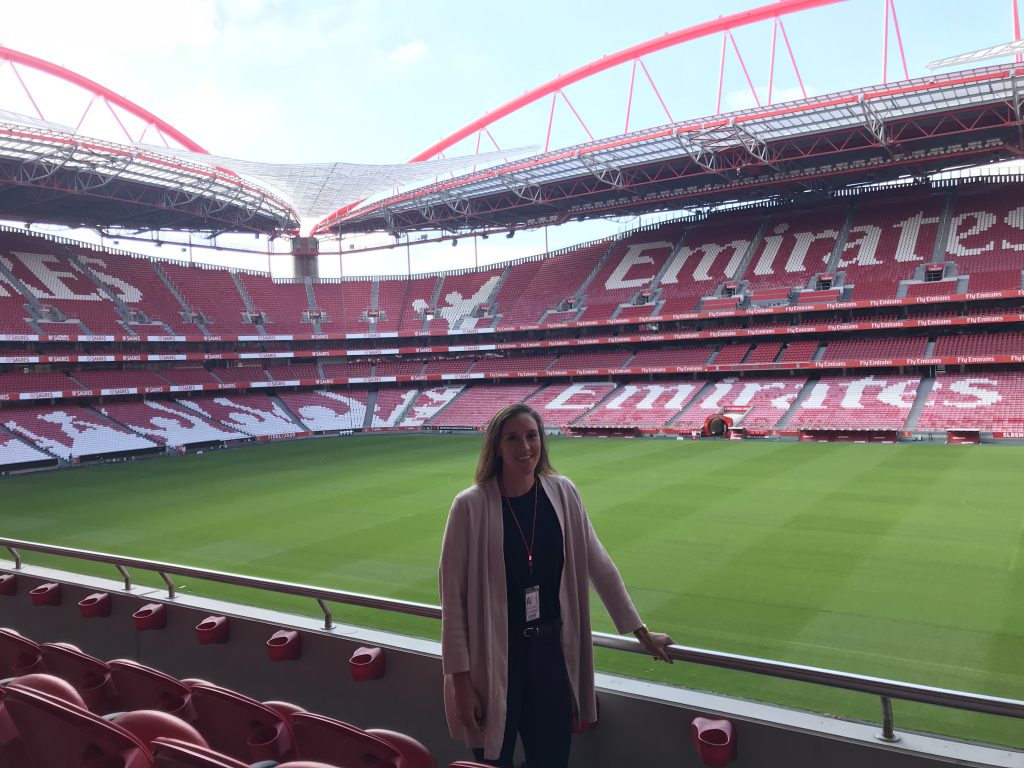 Arianna Criscione internship at Sport Lisboa e Benfica