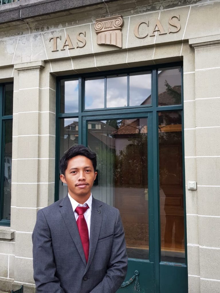 Arief Ilyasa at Court of Arbitration for Sport