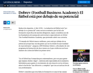 Vanguardia Interview with Kristian Dobrev