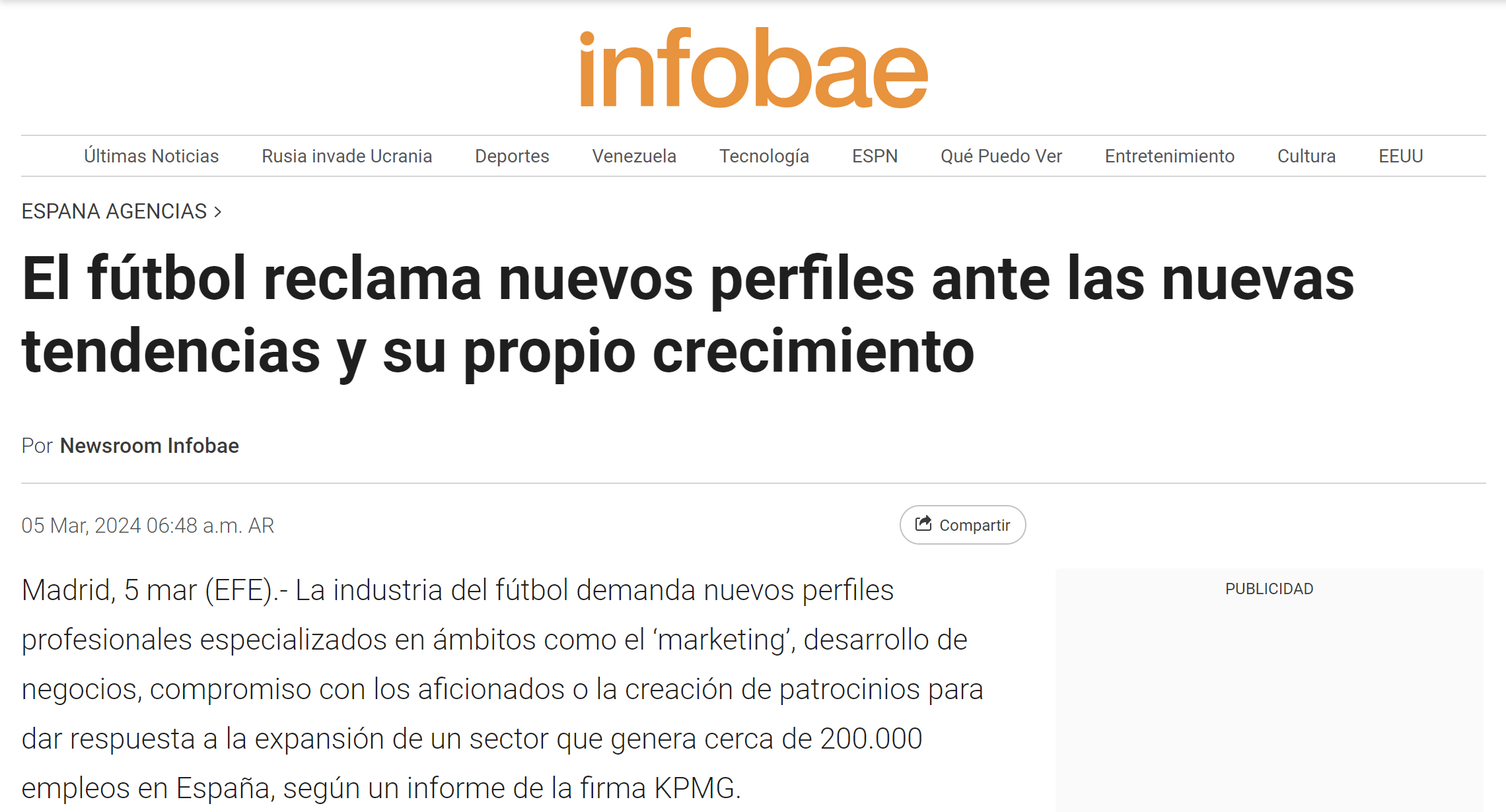 EFE FBA Infobae