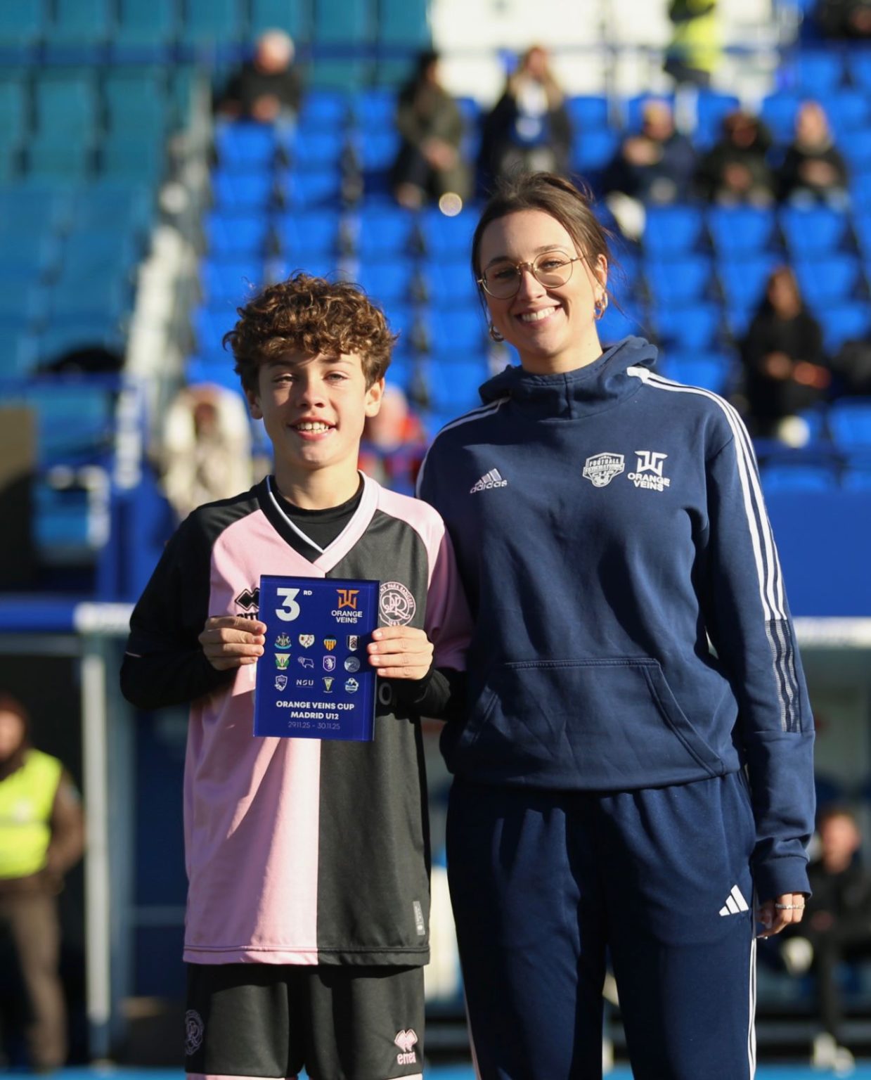 Lorenza at the stadium