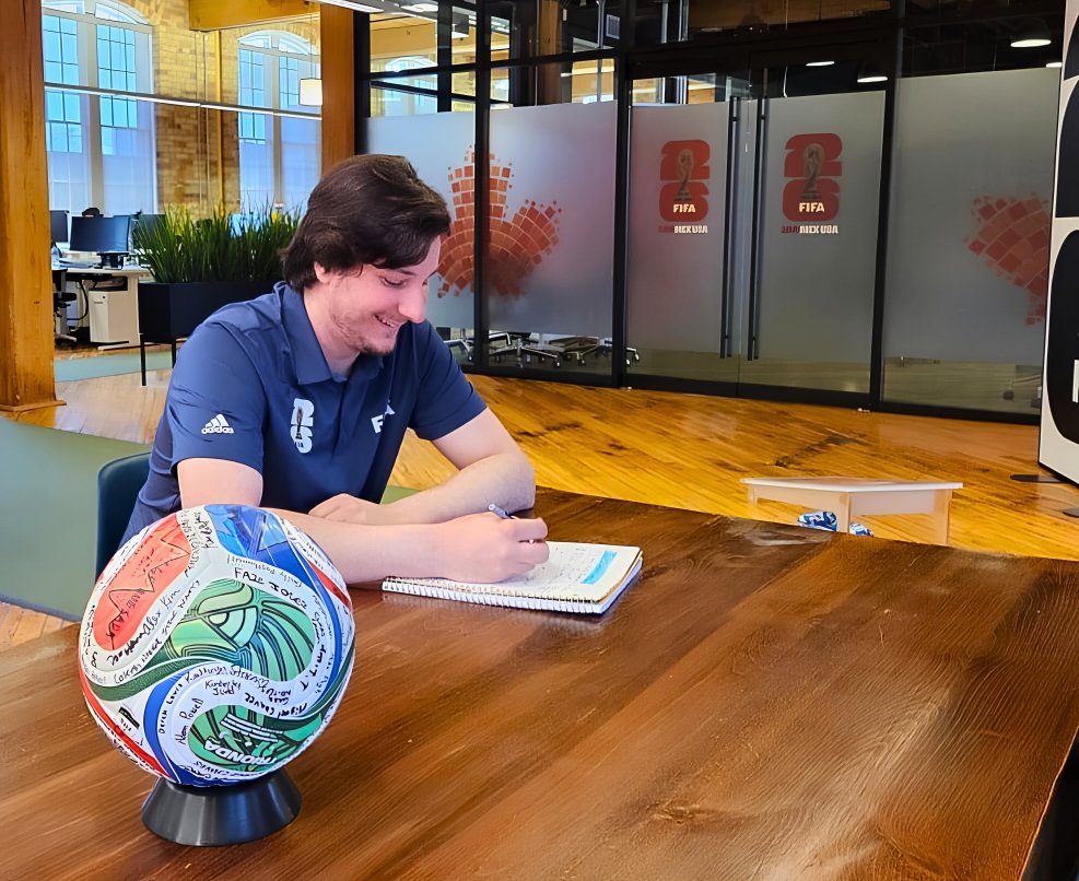 Pavlo working at Fifa World Cup 2026